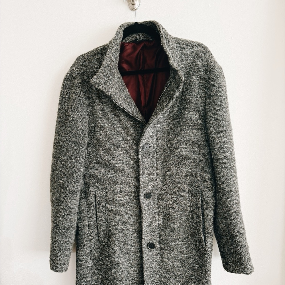 Men's Zara Gray Wool Coat